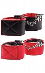  Reversible Ankle Cuffs Red